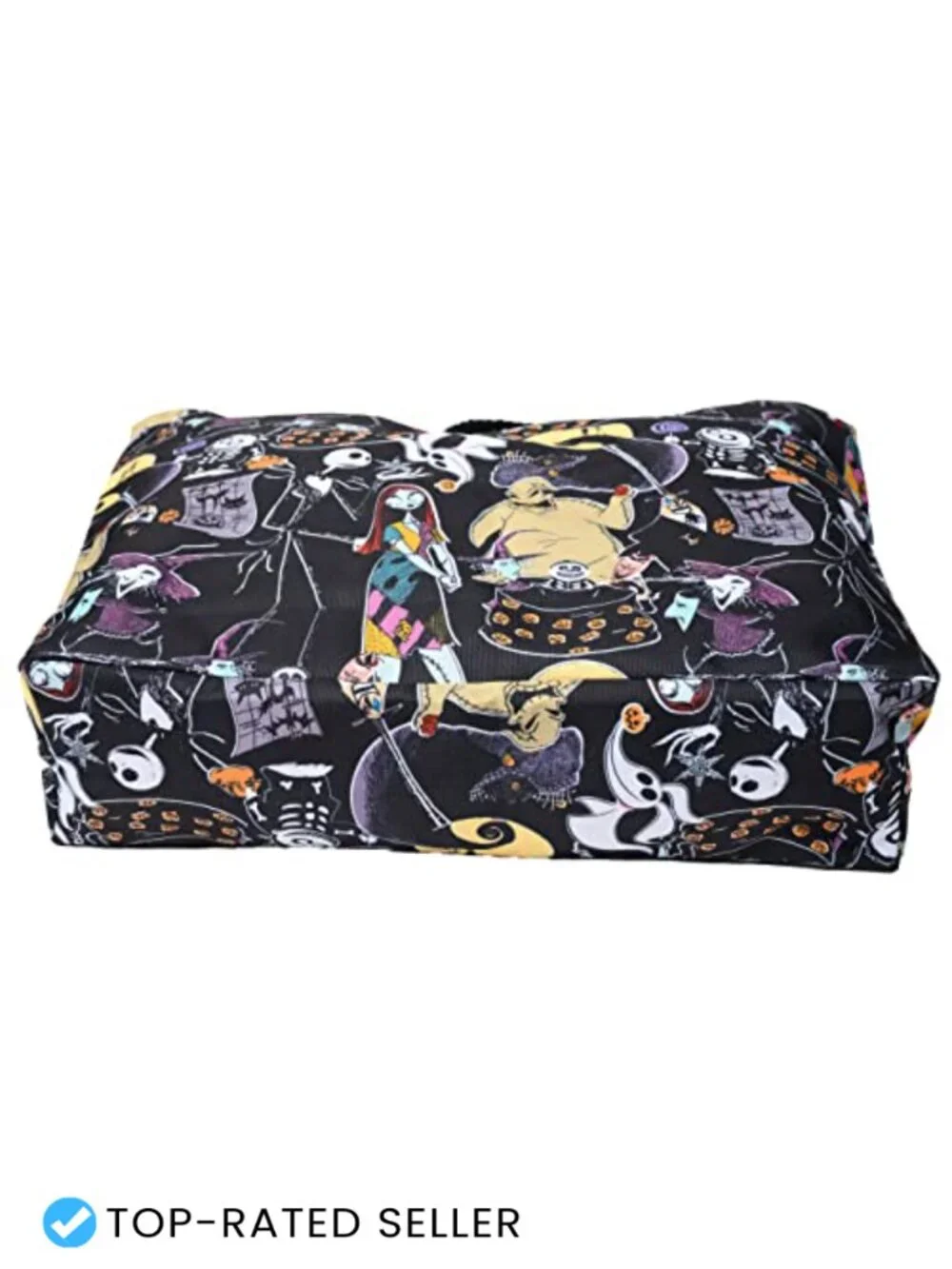 Disney Tote Bag with Jack Skellington Sally Zero Print - Polyester Canvas